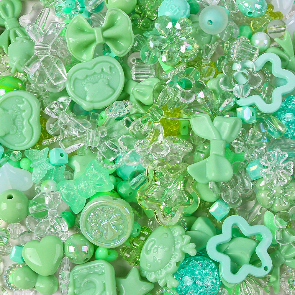 Butterfly small flower acrylic beads diy accessories