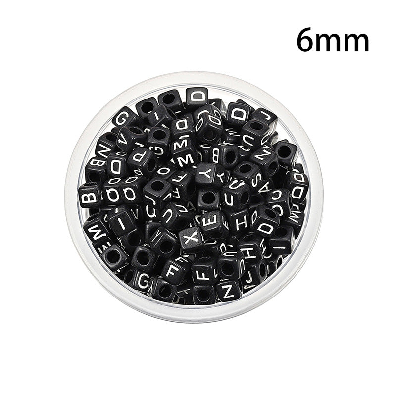 50 kinds Acrylic scattered beads English letters