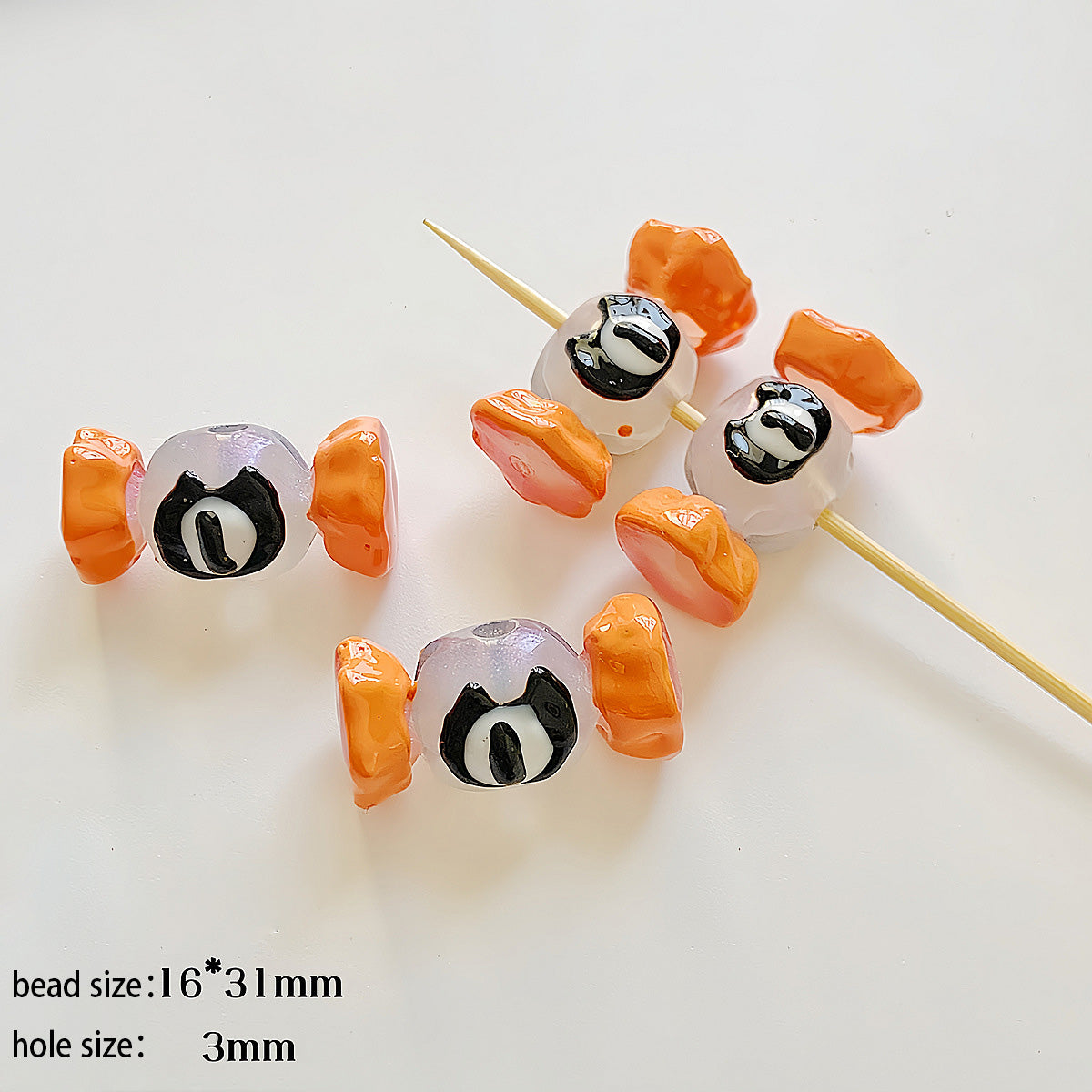 Halloween Series acrylic hand-painted beadable beads-candy
