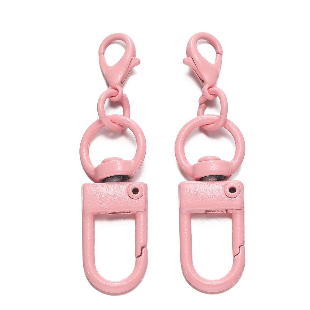 Color paint zinc alloy lobster buckle key ring iy bag key ring doll pendant metal accessories
