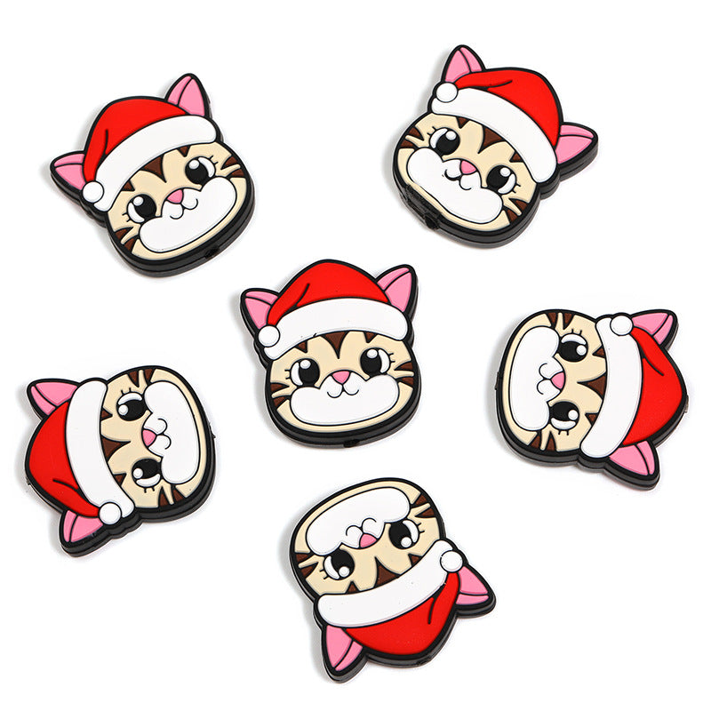 Kitty Silicone Bead-Christmas Craft Supply