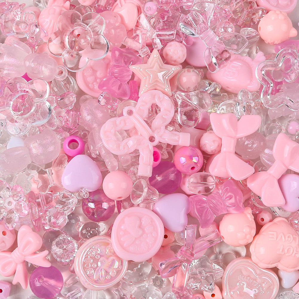 Butterfly small flower acrylic beads diy accessories