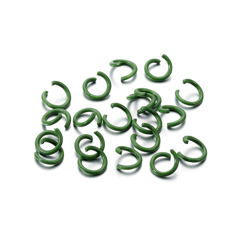 100 pcs 1.2*8mm keychain DIY accessories material macaron color paint open ring connecting ring