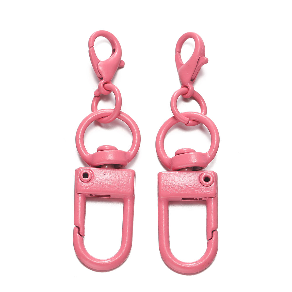 Color paint zinc alloy lobster buckle key ring iy bag key ring doll pendant metal accessories