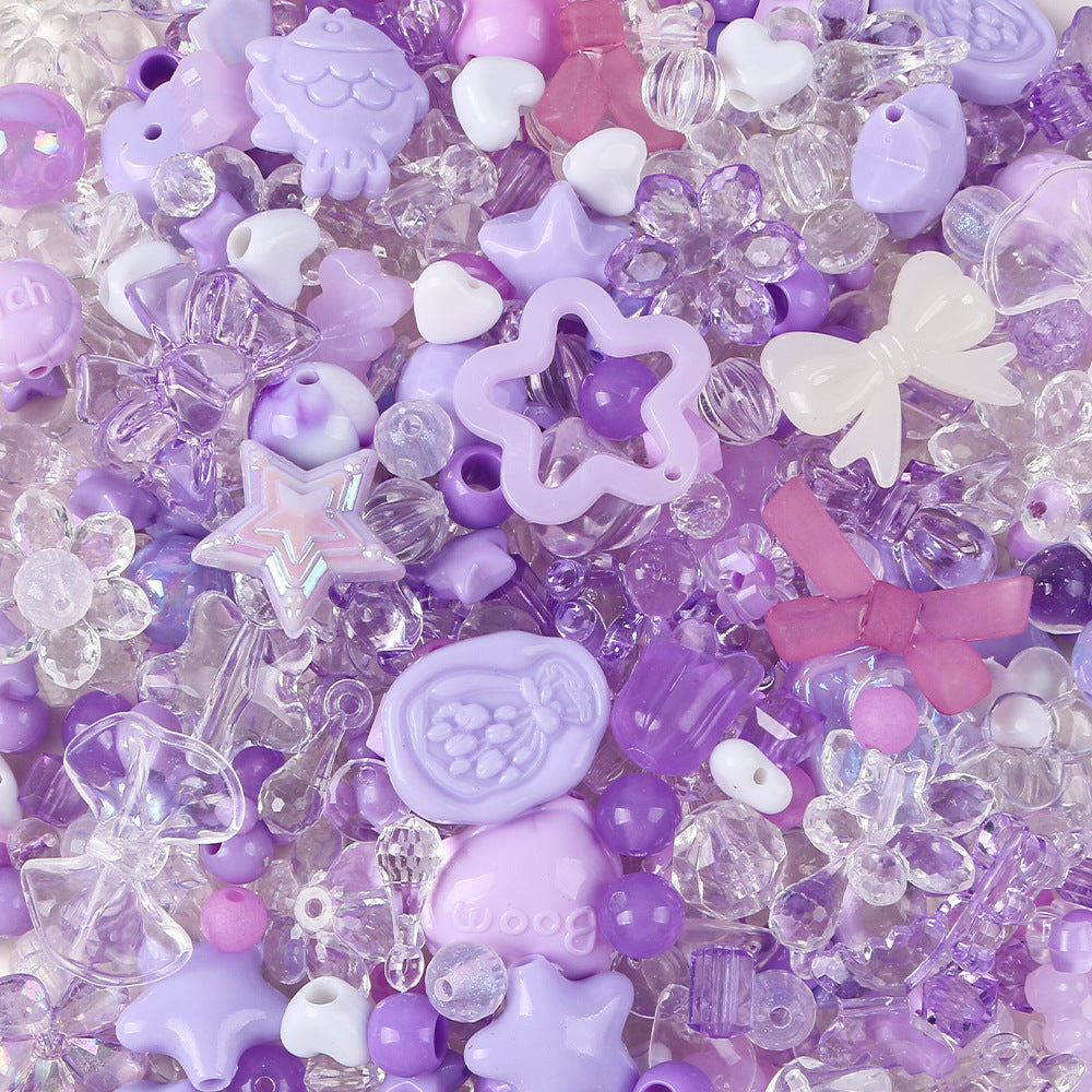 Butterfly small flower acrylic beads diy accessories