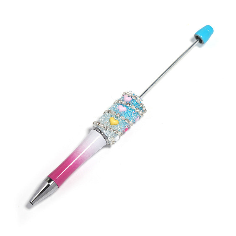 Heart-shaped beadable pen