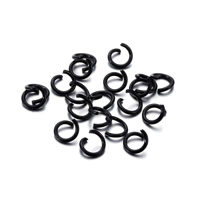 100 pcs 1.2*8mm keychain DIY accessories material macaron color paint open ring connecting ring