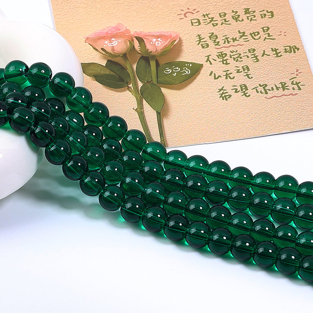 50 pcs Colored glass imitation crystal beads