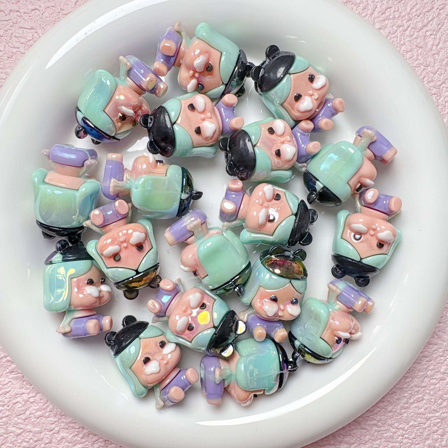 Cute Resin Doll Charms | DIY Beads for Jewelry Making, Keychains, Phone Straps
