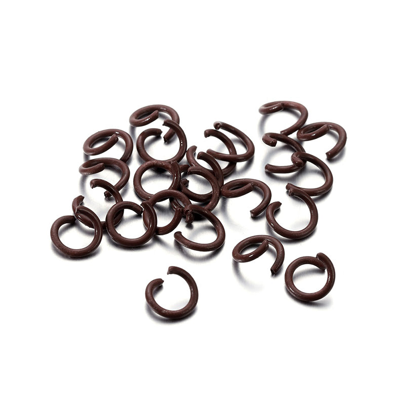 100 pcs 1.2*8mm keychain DIY accessories material macaron color paint open ring connecting ring