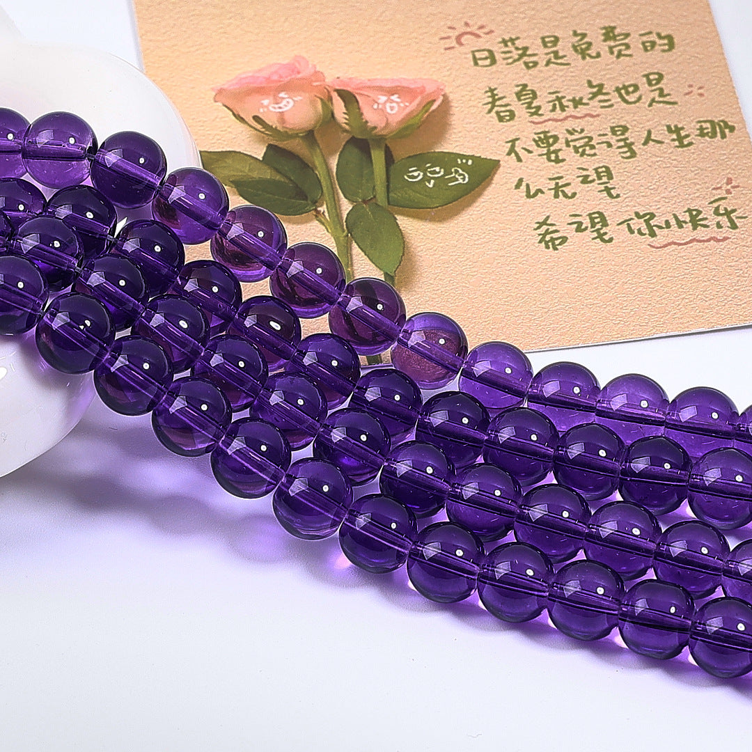 50 pcs Colored glass imitation crystal beads
