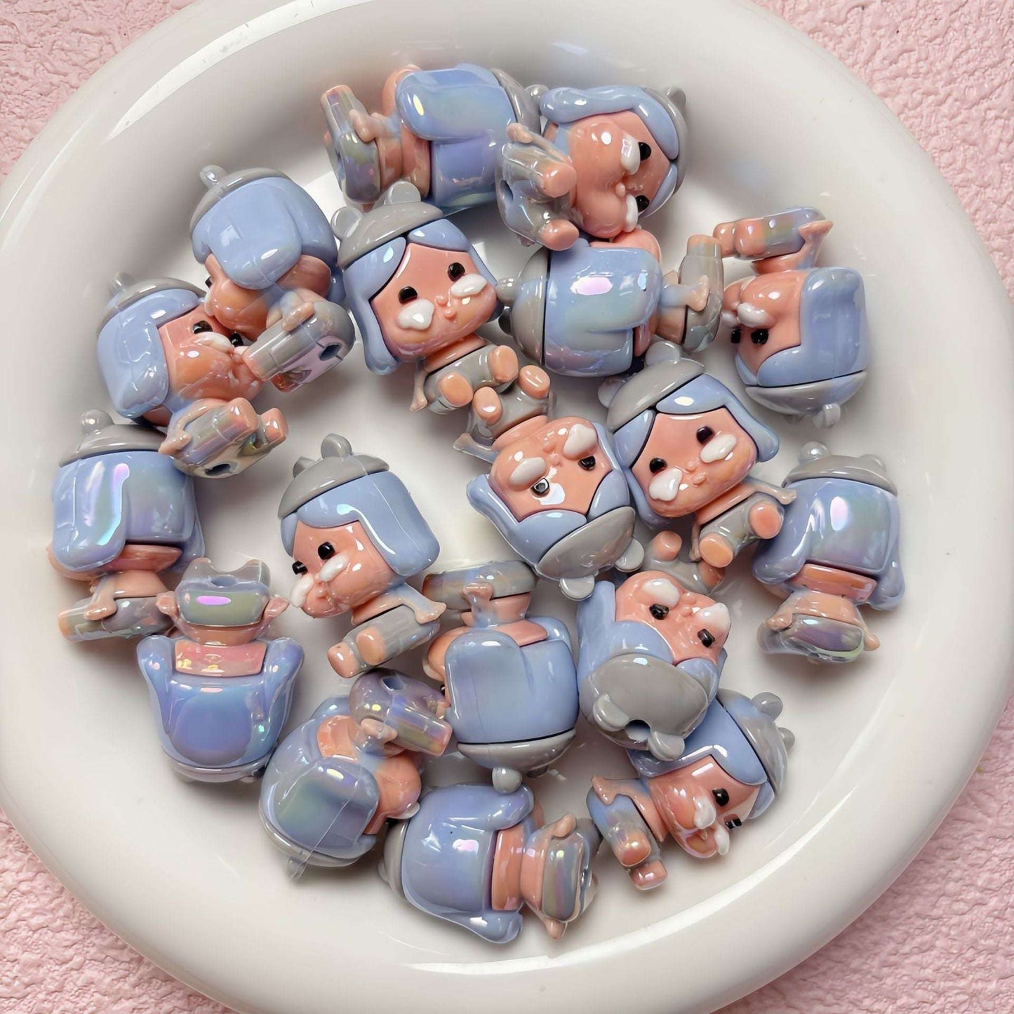 Cute Resin Doll Charms | DIY Beads for Jewelry Making, Keychains, Phone Straps