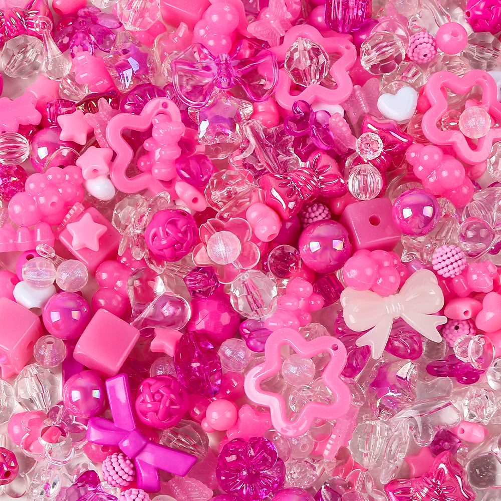 Butterfly small flower acrylic beads diy accessories