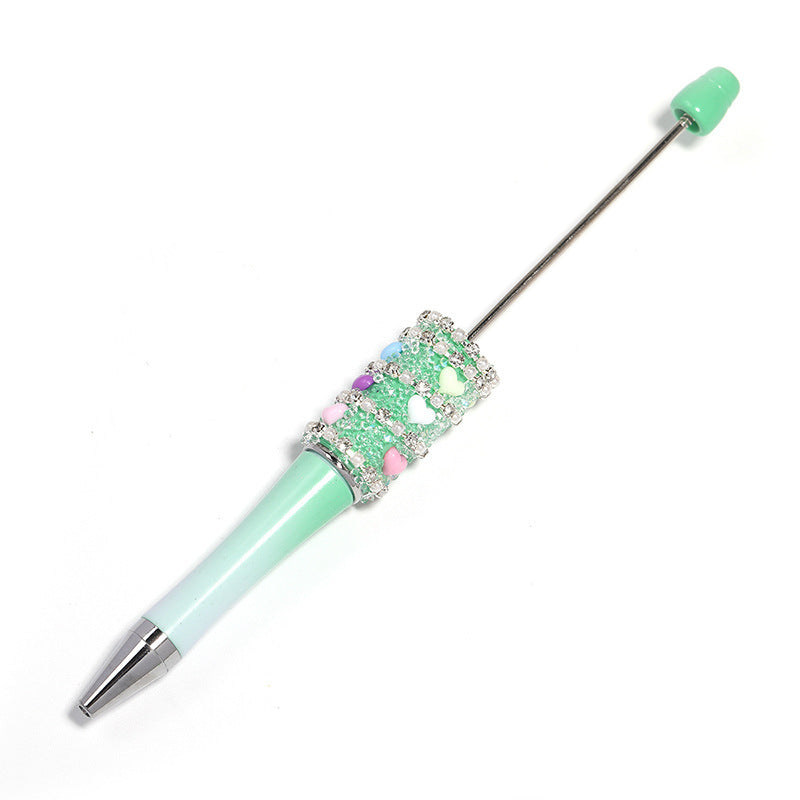 Heart-shaped beadable pen