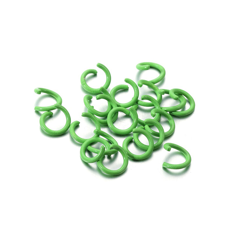 100 pcs 1.2*8mm keychain DIY accessories material macaron color paint open ring connecting ring