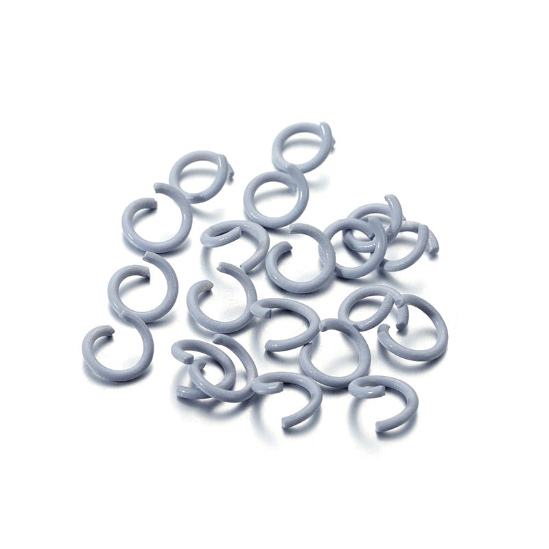 100 pcs 1.2*8mm keychain DIY accessories material macaron color paint open ring connecting ring