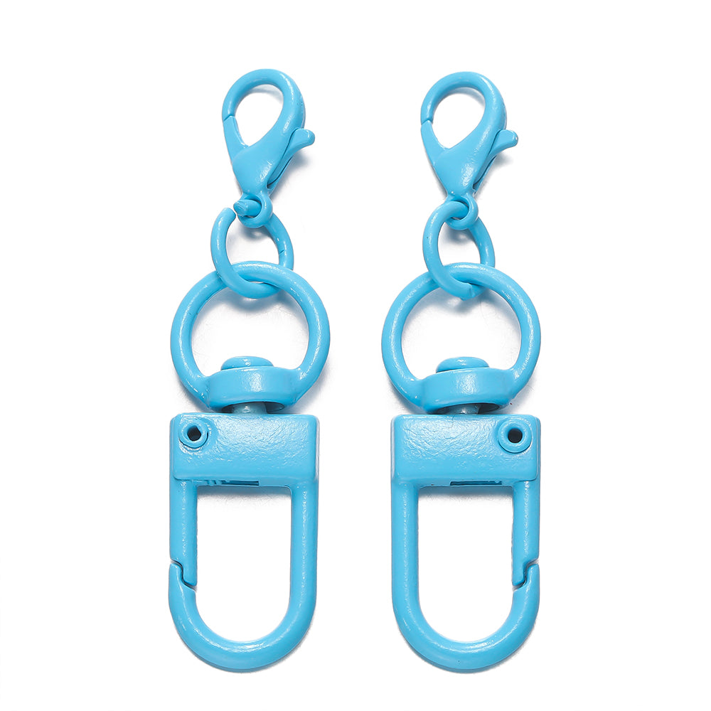 Color paint zinc alloy lobster buckle key ring iy bag key ring doll pendant metal accessories
