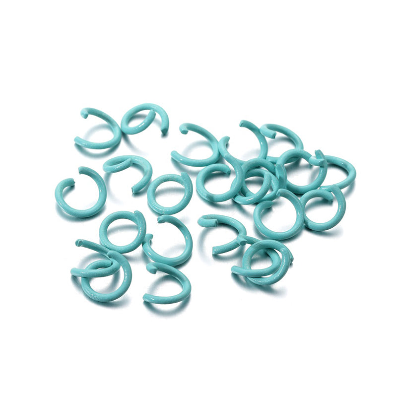 100 pcs 1.2*8mm keychain DIY accessories material macaron color paint open ring connecting ring