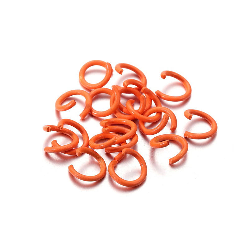 100 pcs 1.2*8mm keychain DIY accessories material macaron color paint open ring connecting ring