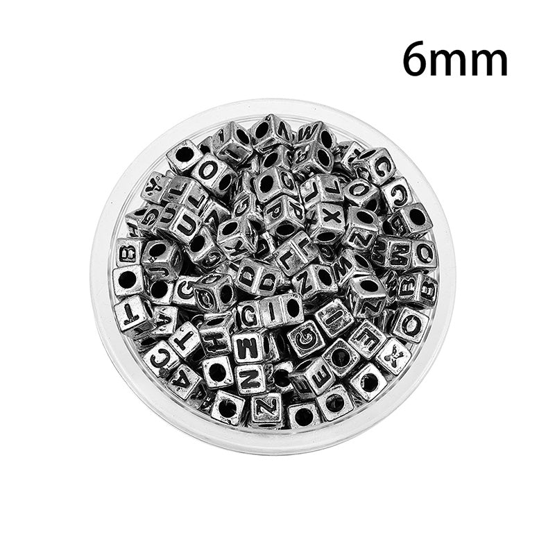 50 kinds Acrylic scattered beads English letters