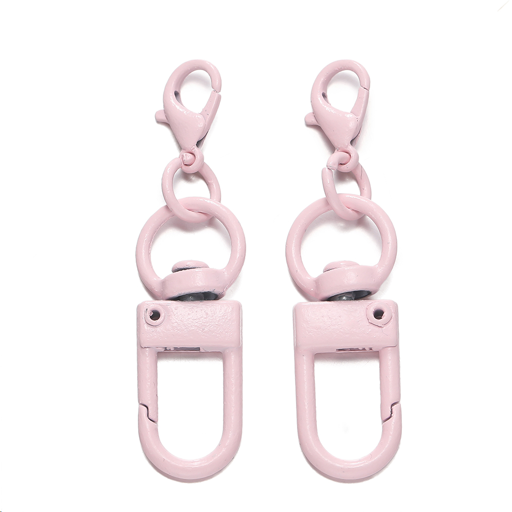 Color paint zinc alloy lobster buckle key ring iy bag key ring doll pendant metal accessories