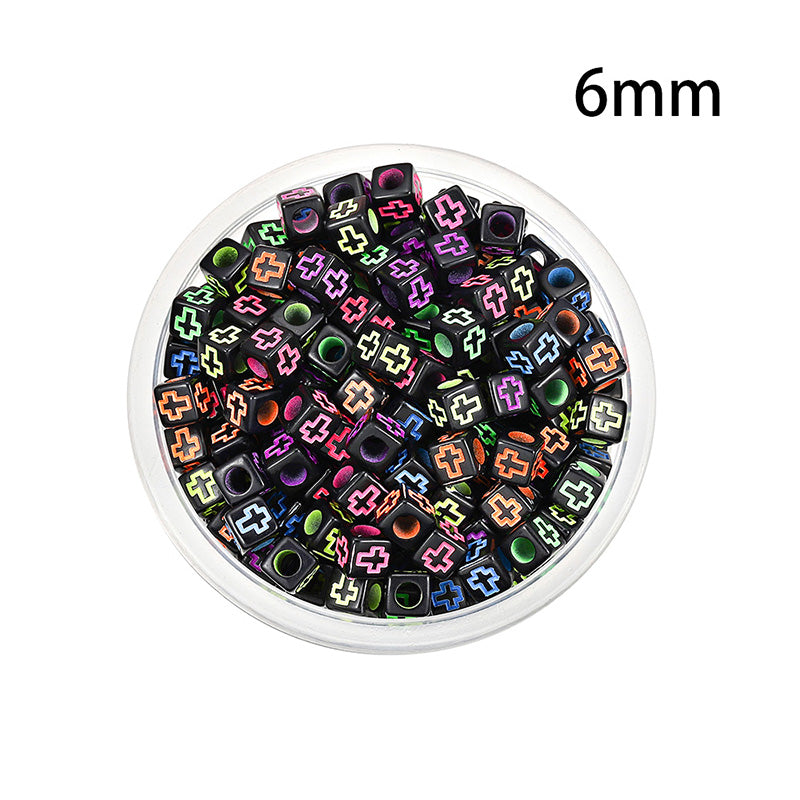 50 kinds Acrylic scattered beads English letters
