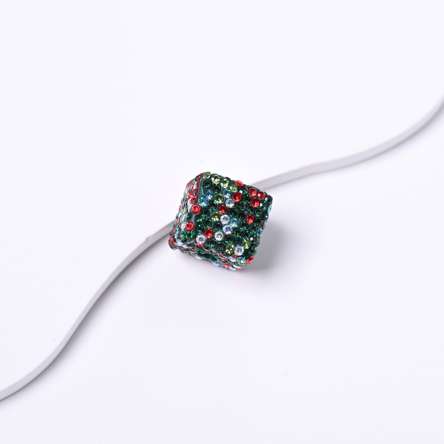 Cube AB Color Clay Beads