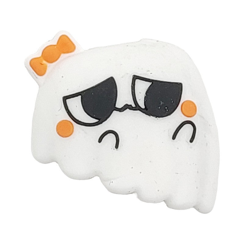 Halloween Series Silicone Focal Beads-ghost