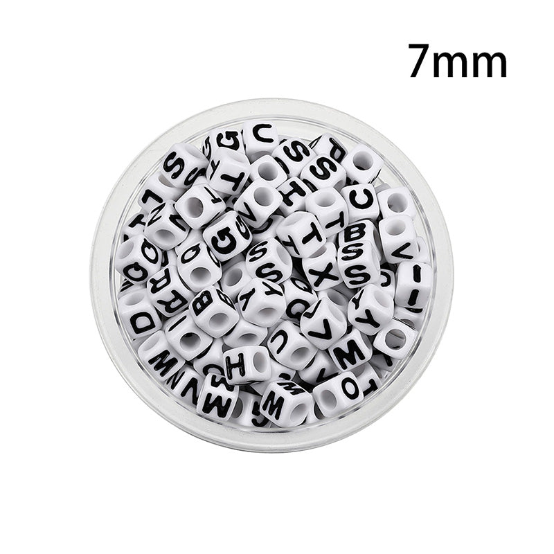 50 kinds Acrylic scattered beads English letters