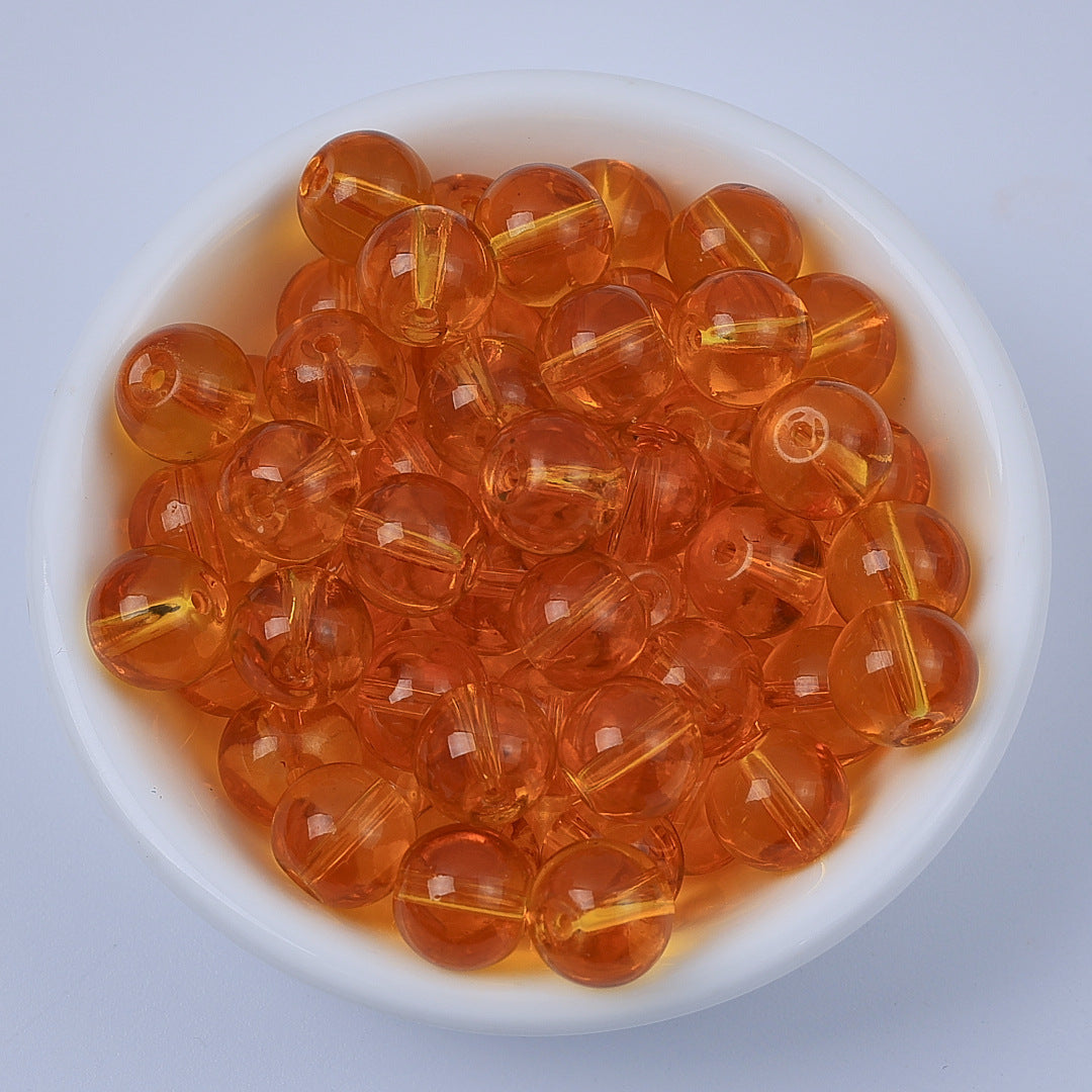 50 pcs Colored glass imitation crystal beads
