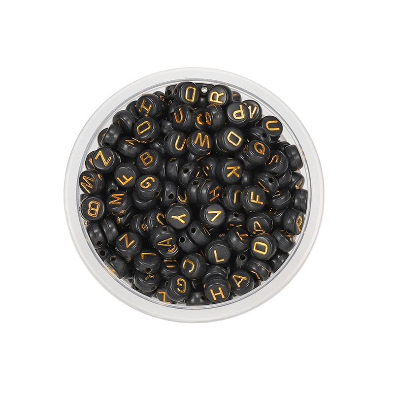 50 kinds Acrylic scattered beads English letters