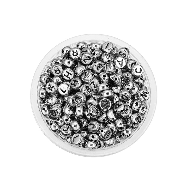 50 kinds Acrylic scattered beads English letters