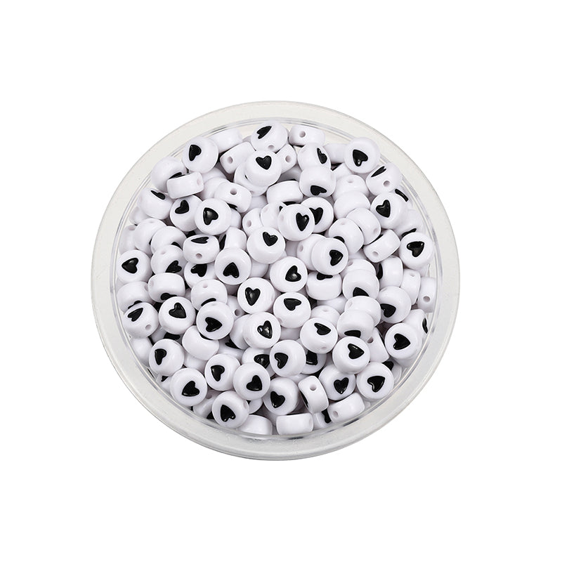 50 kinds Acrylic scattered beads English letters