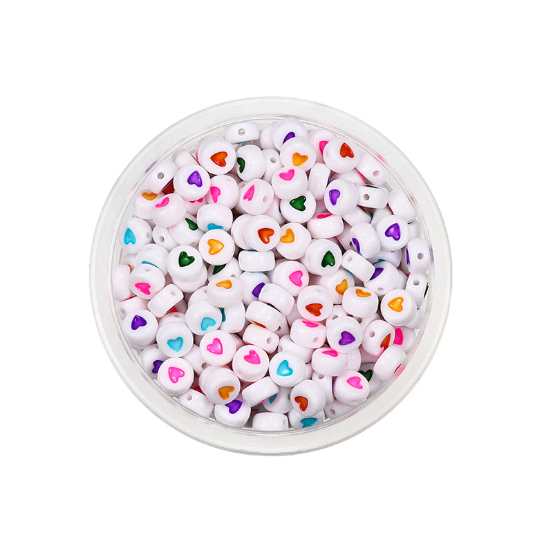 50 kinds Acrylic scattered beads English letters
