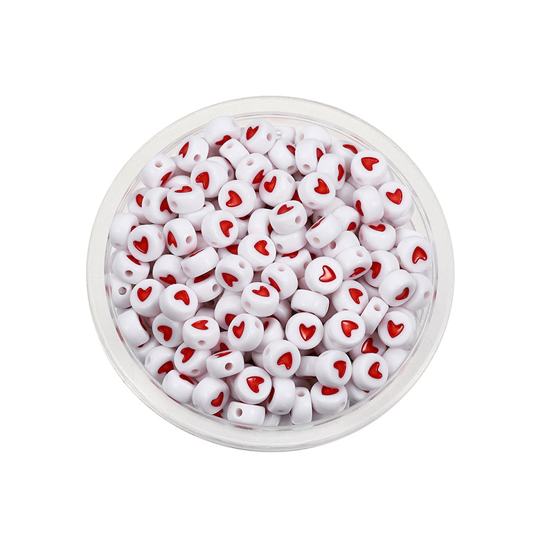 50 kinds Acrylic scattered beads English letters