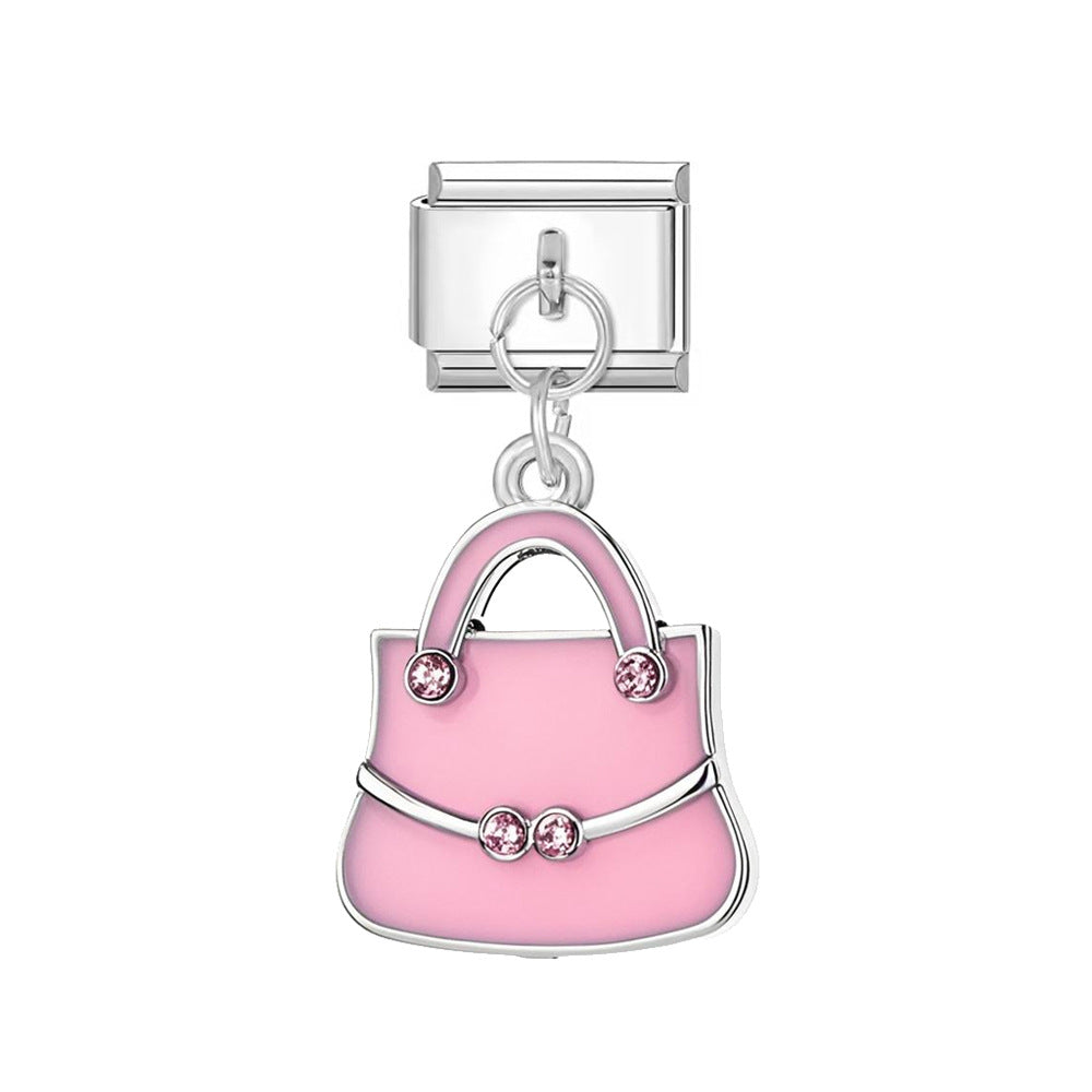 Silvery pink handbag