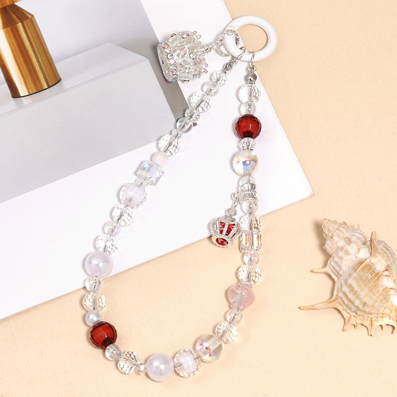 Zirconia Bubble Mart Beaded Crown Pendant Headpiece
