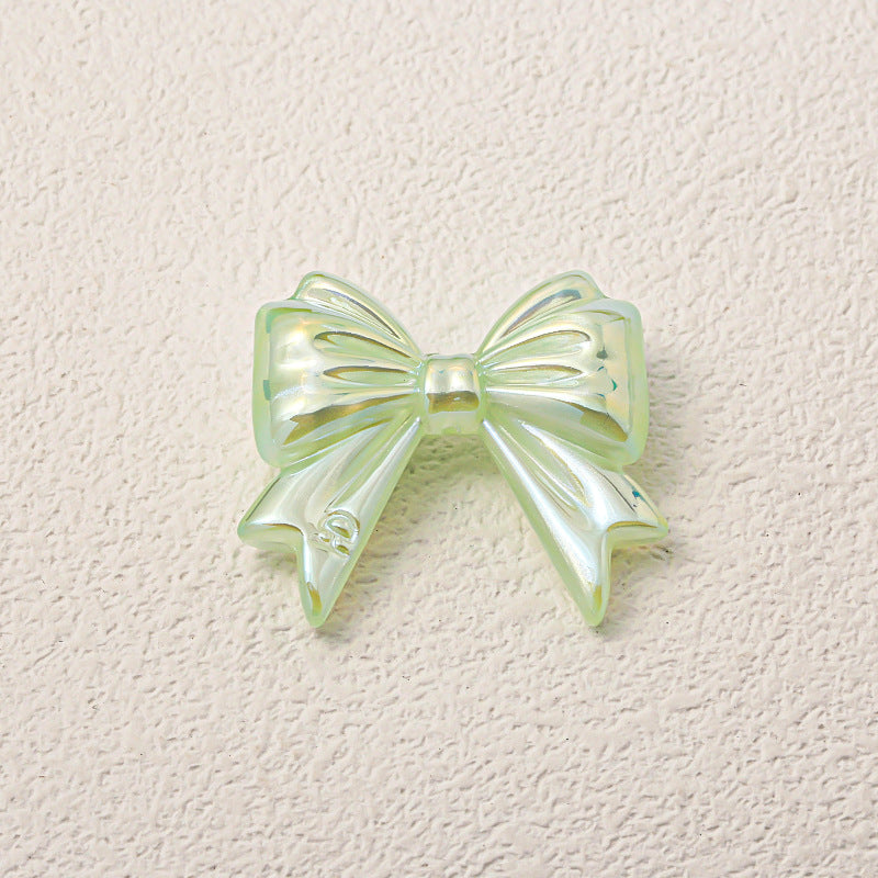 Dark Straight Hole through Hole Ribbon Bowknot Beads