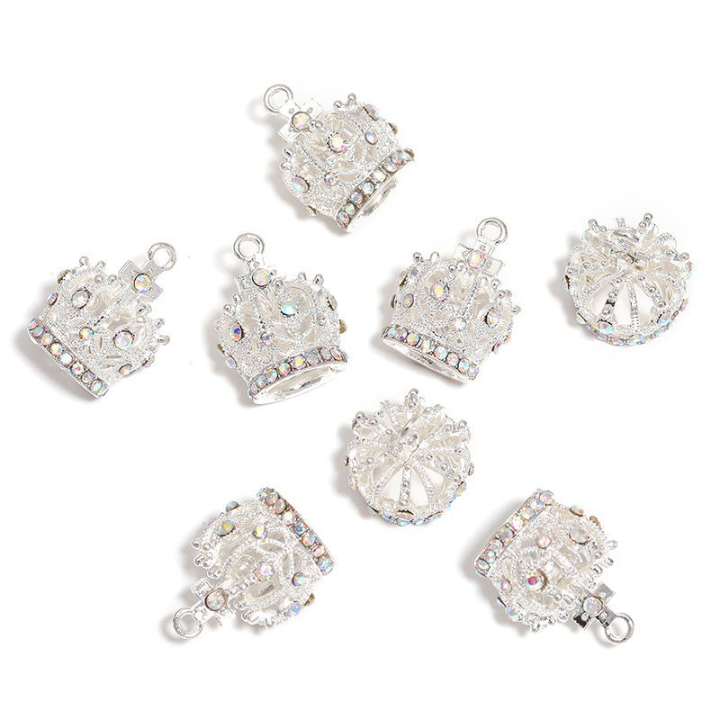 Zirconia Bubble Mart Beaded Crown Pendant Headpiece