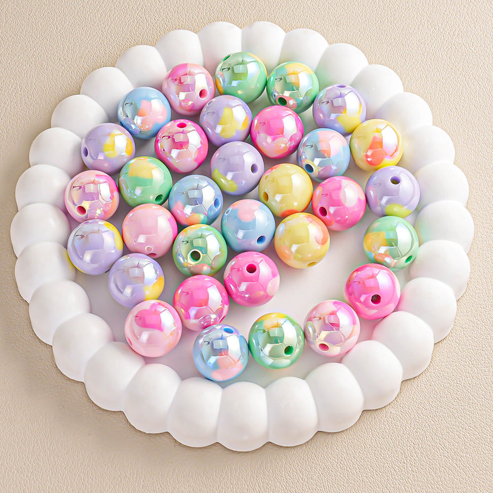 16mm Heart-shaped Straight Hole Round Beads