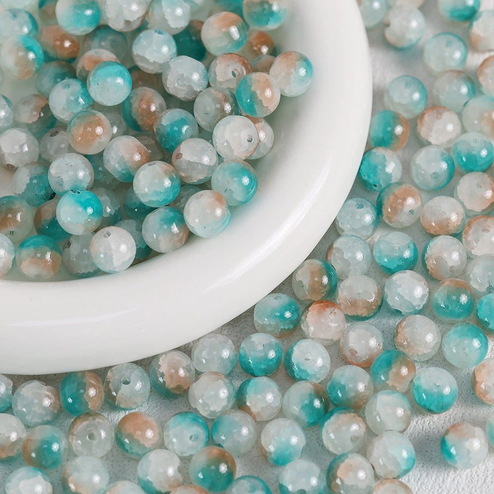 10mm Jade Fragment Glass Beads