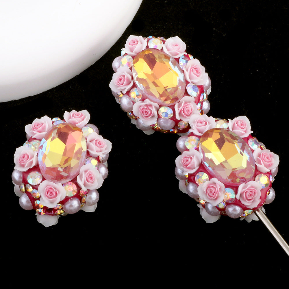 Artificial Flowers with Pearl Inlay Beads