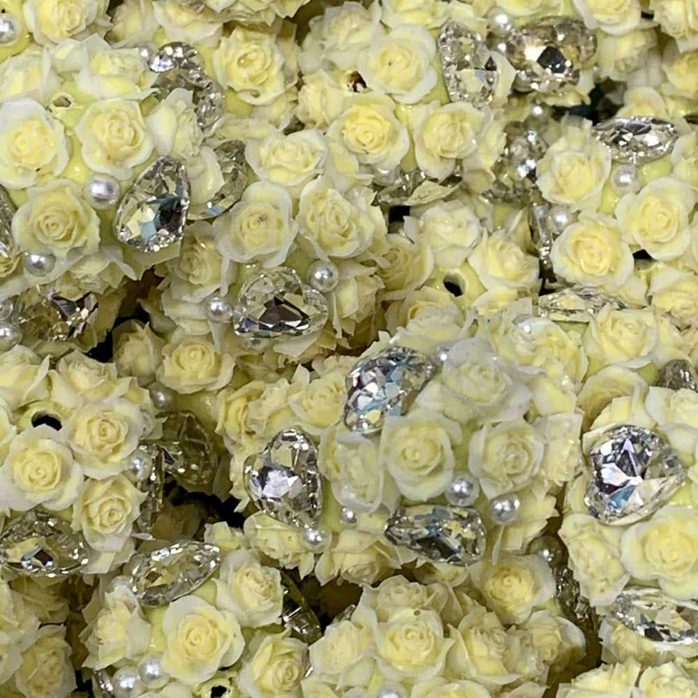 Luminous Four-sided Heart Zircon Rose Ball