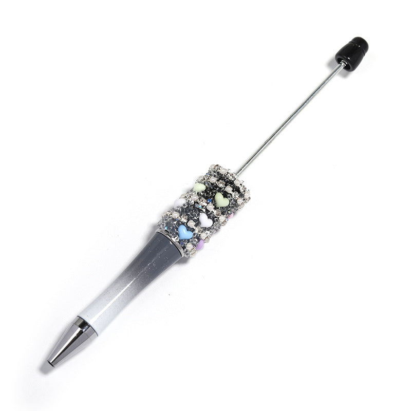 Heart-shaped Multicolor Beaded Pen