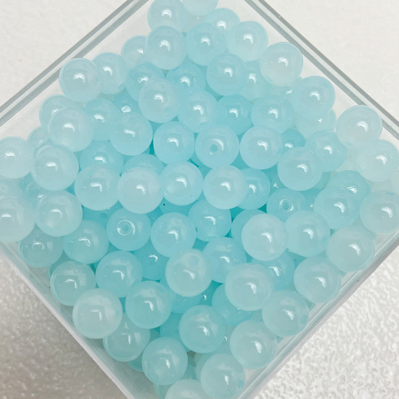 8mm two-color glass beads