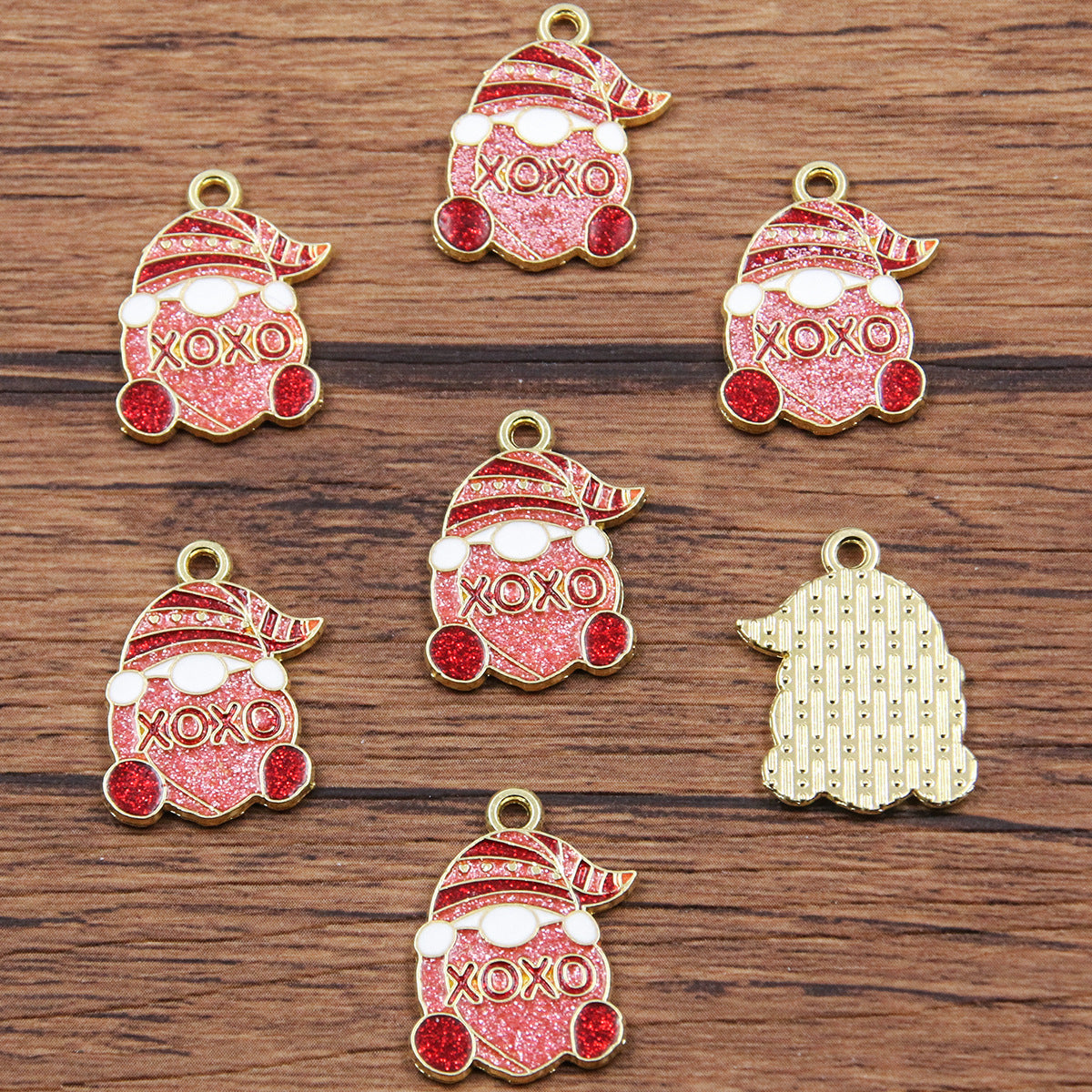 16 Multi-Color Valentine's Day Oil Drop Heart Rose Flower Letter Lip Envelope Charms