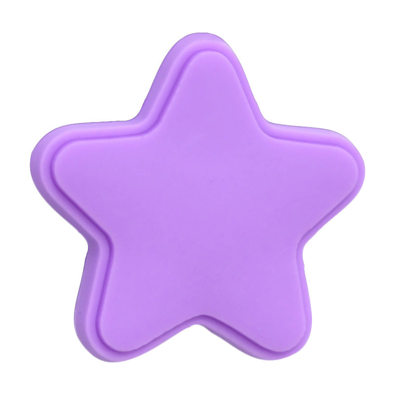 Cartoon Stars and Clouds Silicone Focus Beads