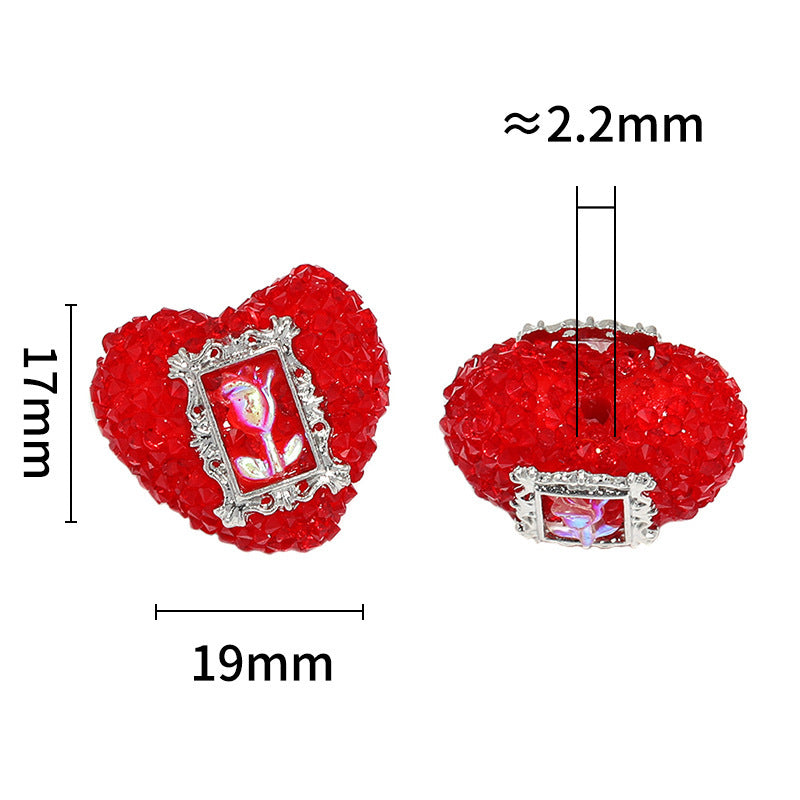 Rose Photo Frame Heart Soft Sugar Diamond Ball