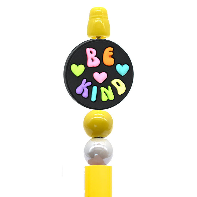 English Cartoon Series Silicone Focal Beads Silicone Focal Beads