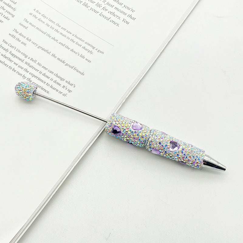 Heart-shaped Full Diamond Beaded Pen